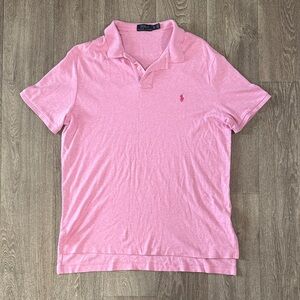 Polo Ralph Lauren pink polo shirt men’s sz XL, as is